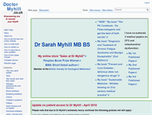 Tablet Screenshot of drmyhill.co.uk